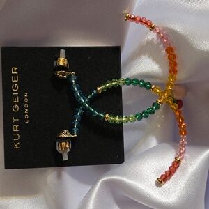 Kurt Geiger Multicolor Beaded Earrings